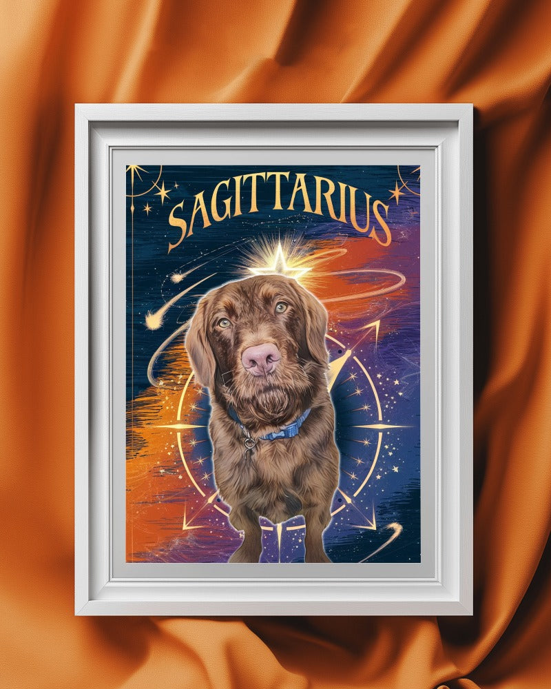 Custom Zodiac-Themed Pet Portrait – £7