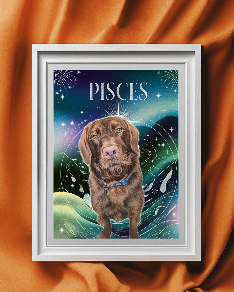 Custom Zodiac-Themed Pet Portrait – £7