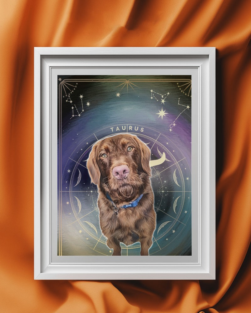 Custom Zodiac-Themed Pet Portrait – £7