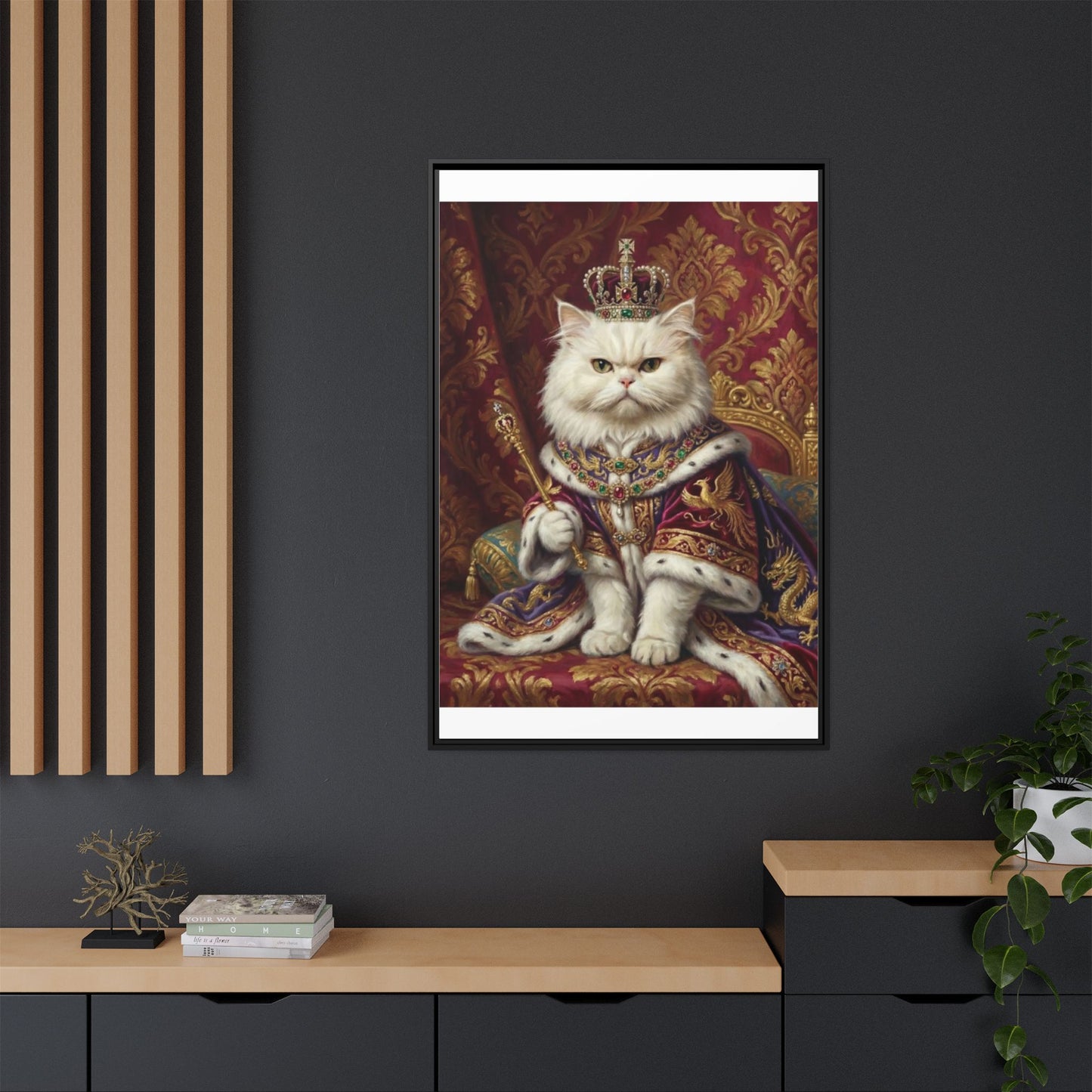 Royal Cat Portrait Canvas