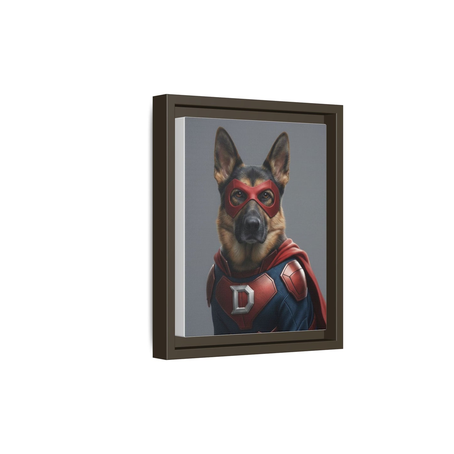 Superhero German Shepherd Dog Art Print