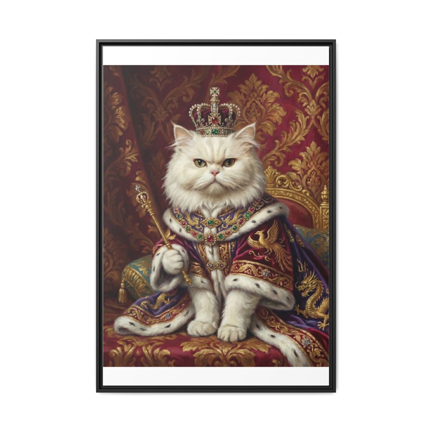 Royal Cat Portrait Canvas