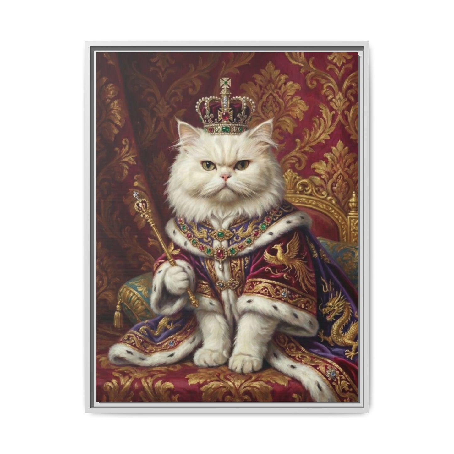 Royal Cat Portrait Canvas