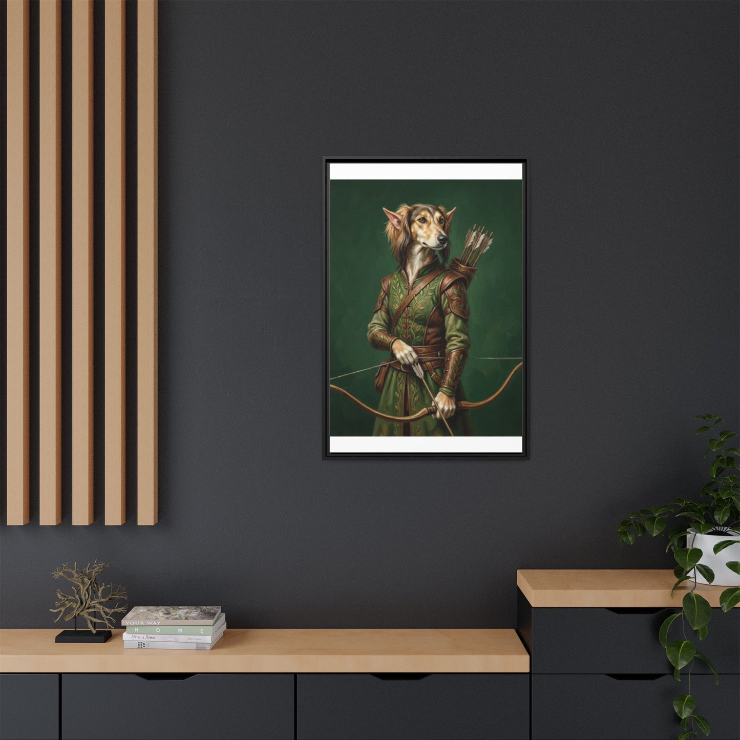 Archer Dog Matte Canvas Print