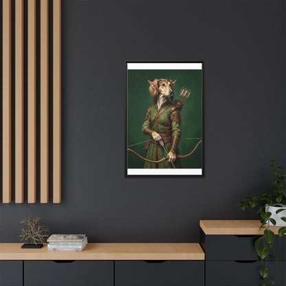 Archer Dog Matte Canvas Print