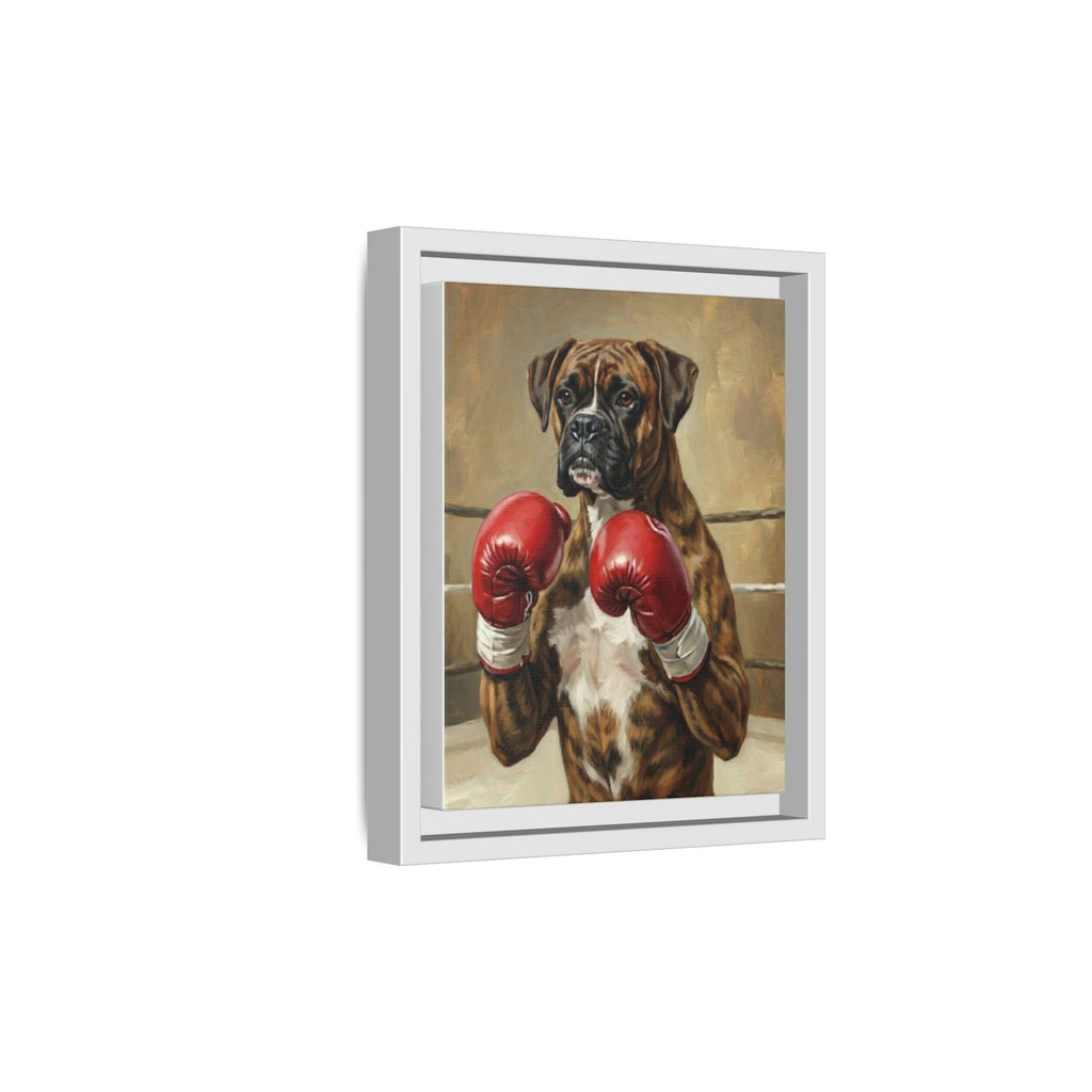 Boxer Dog Canvas Print — Framed Matte Wall Art