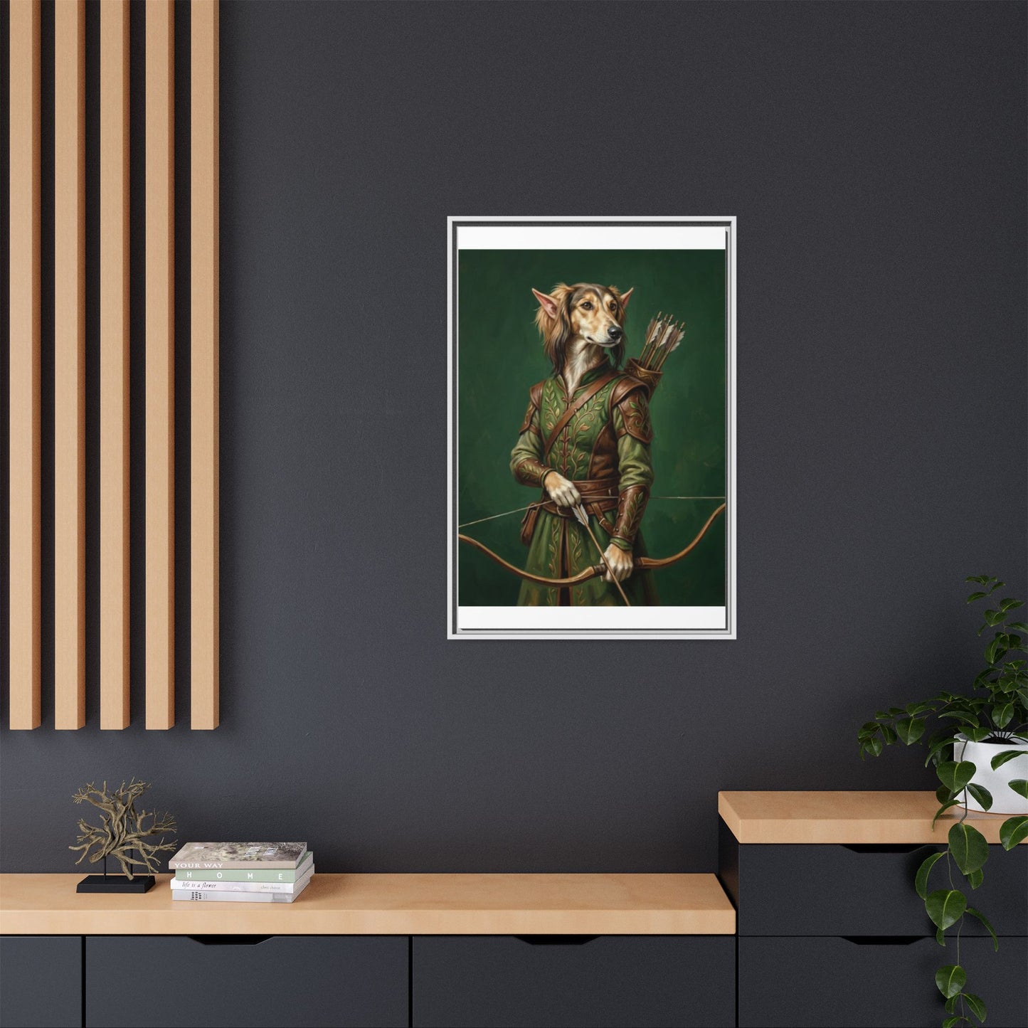 Archer Dog Matte Canvas Print