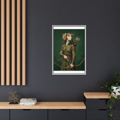 Archer Dog Matte Canvas Print