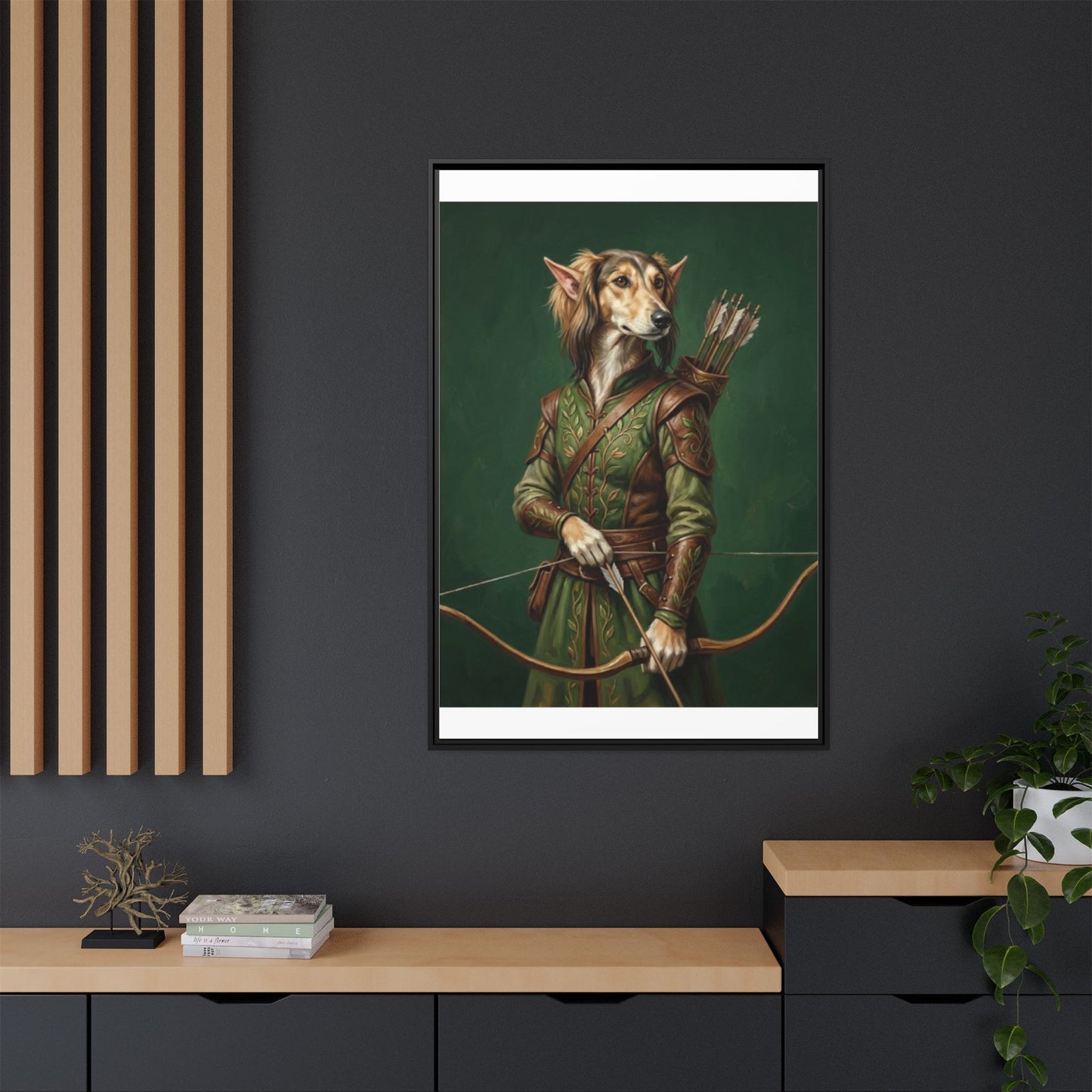 Archer Dog Matte Canvas Print
