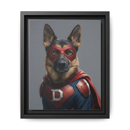 Superhero German Shepherd Dog Art Print