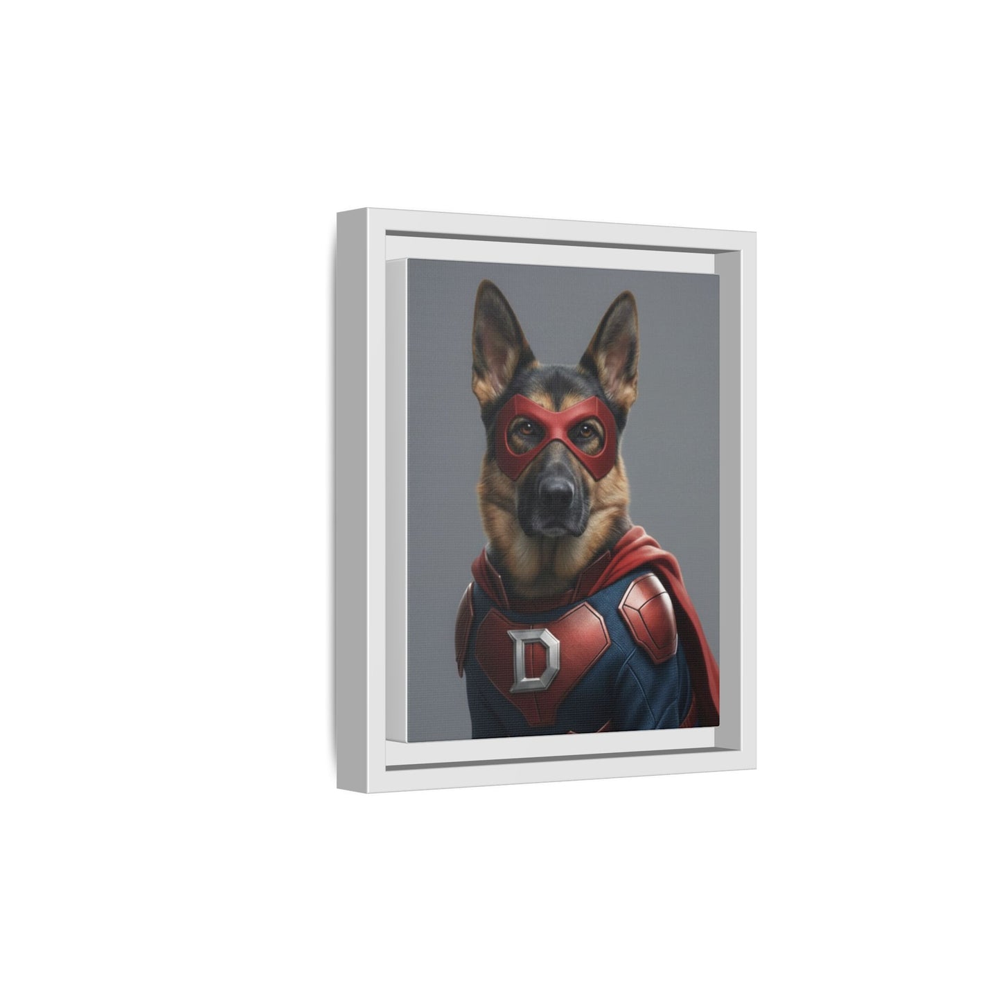 Superhero German Shepherd Dog Art Print