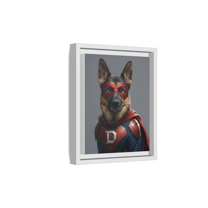 Superhero German Shepherd Dog Art Print