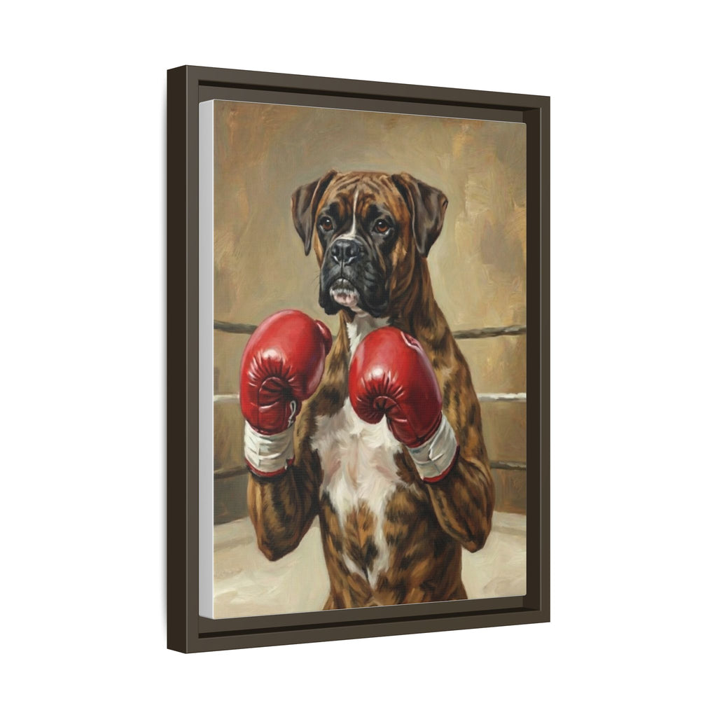 Boxer Dog Canvas Print — Framed Matte Wall Art