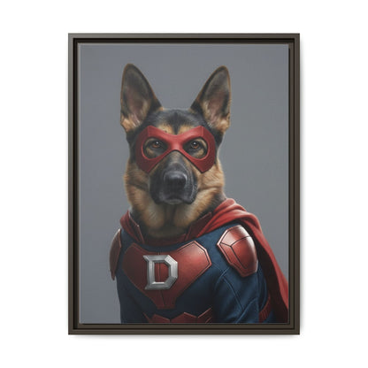 Superhero German Shepherd Dog Art Print