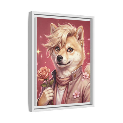 Romantic Shiba Portrait Art Print