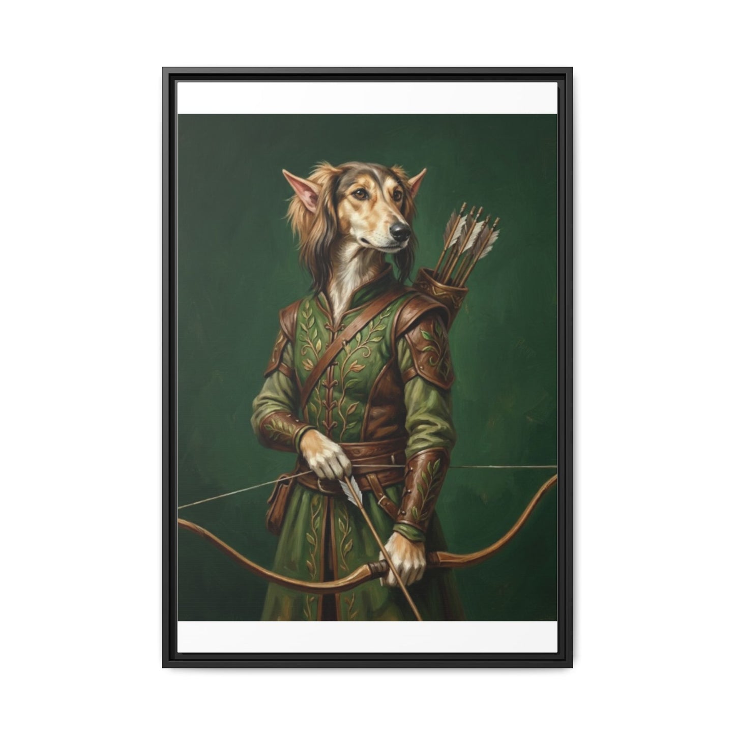 Archer Dog Matte Canvas Print