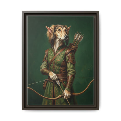 Archer Dog Matte Canvas Print