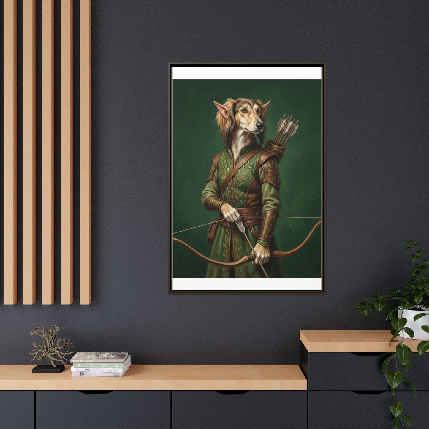Archer Dog Matte Canvas Print