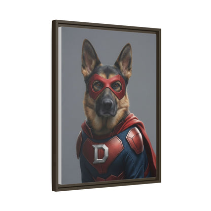 Superhero German Shepherd Dog Art Print