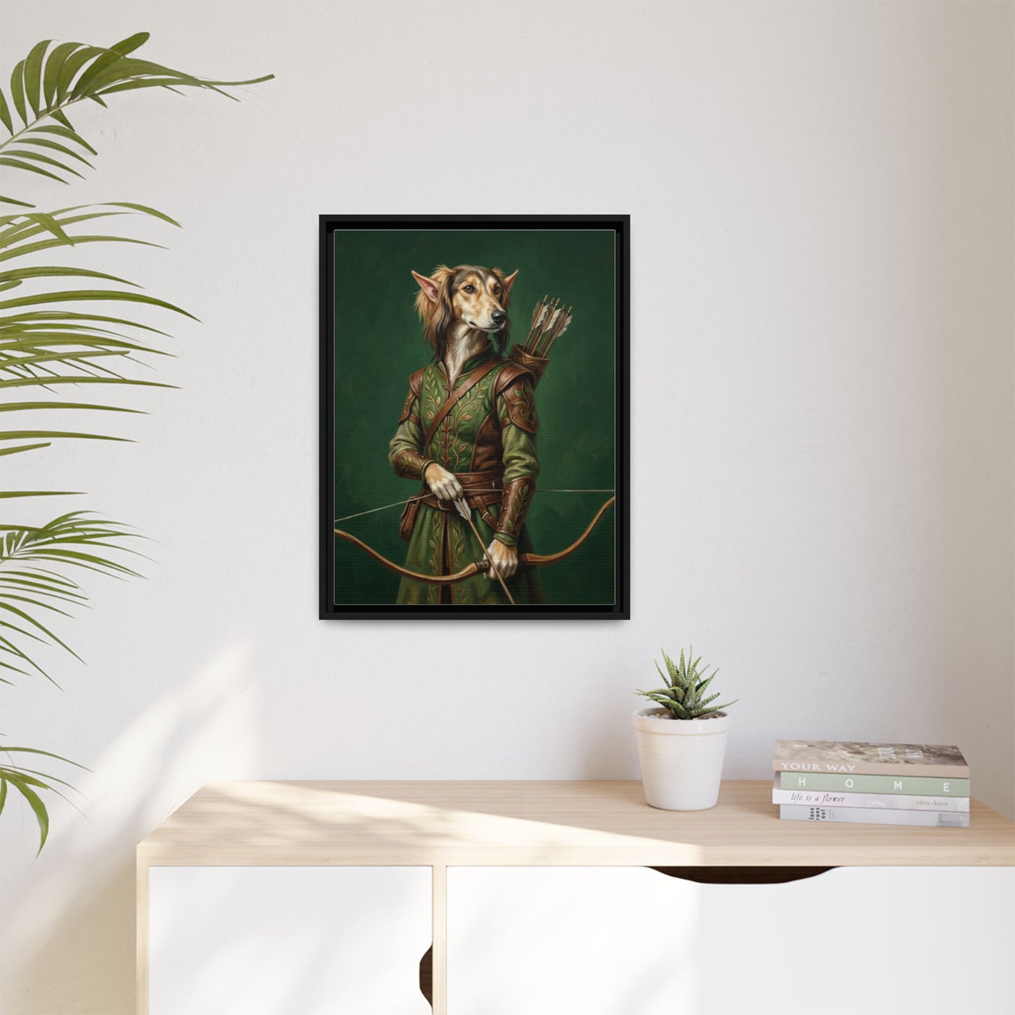Archer Dog Matte Canvas Print