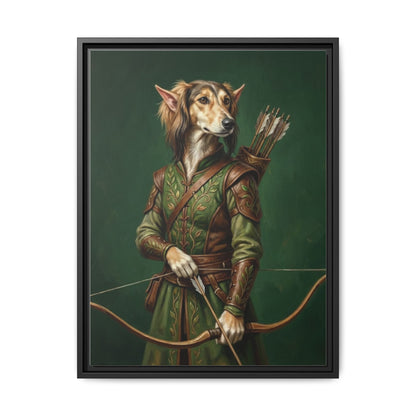 Archer Dog Matte Canvas Print