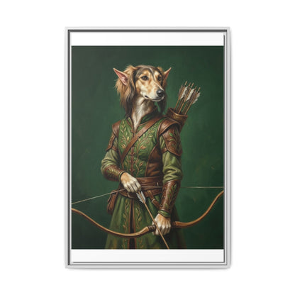Archer Dog Matte Canvas Print