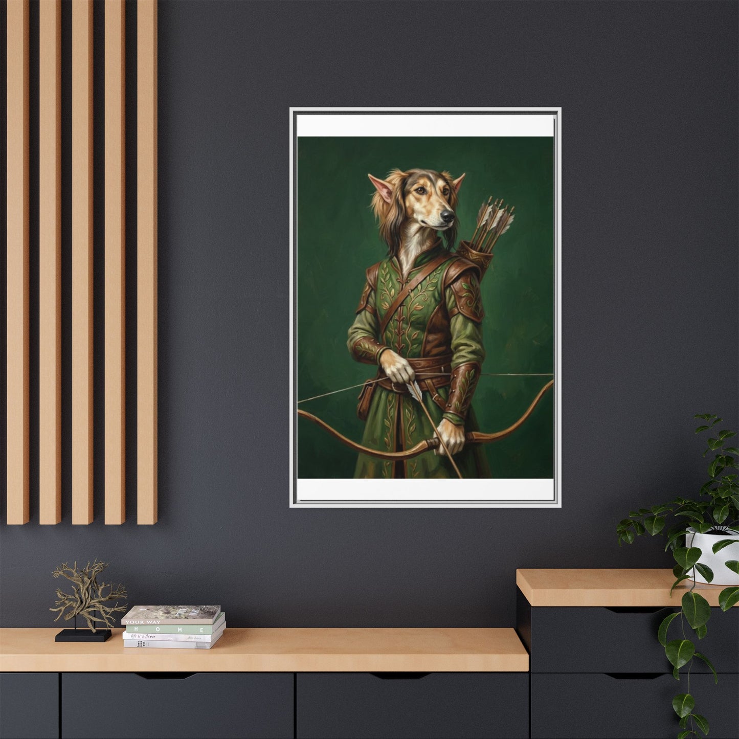 Archer Dog Matte Canvas Print