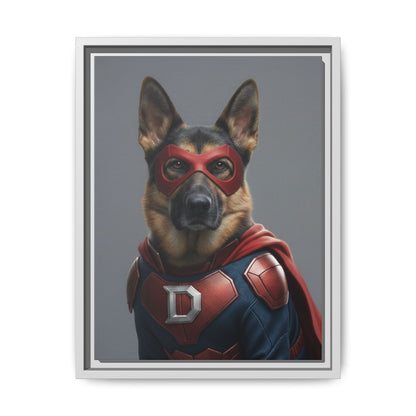 Superhero German Shepherd Dog Art Print