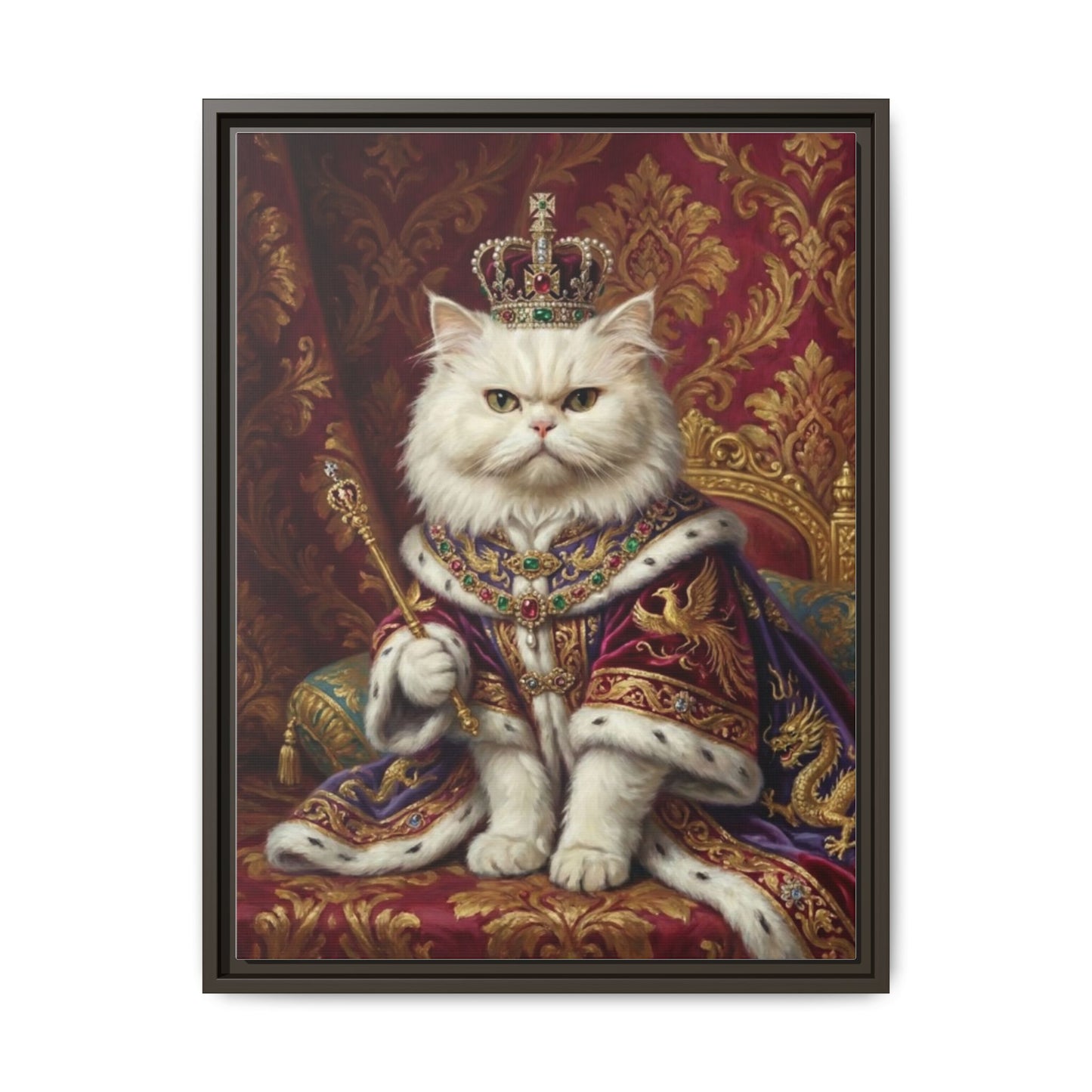 Royal Cat Portrait Canvas