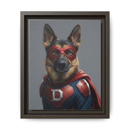 Superhero German Shepherd Dog Art Print