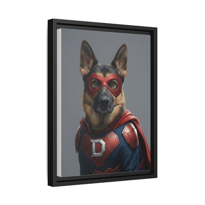 Superhero German Shepherd Dog Art Print
