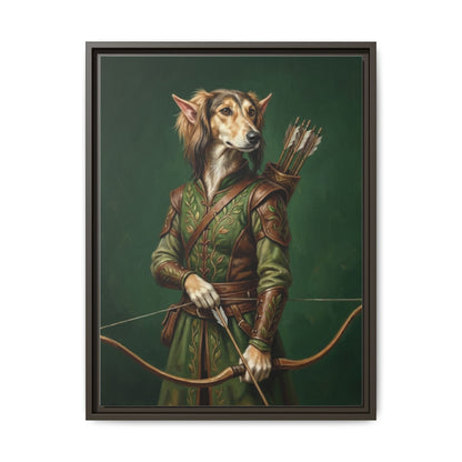 Archer Dog Matte Canvas Print