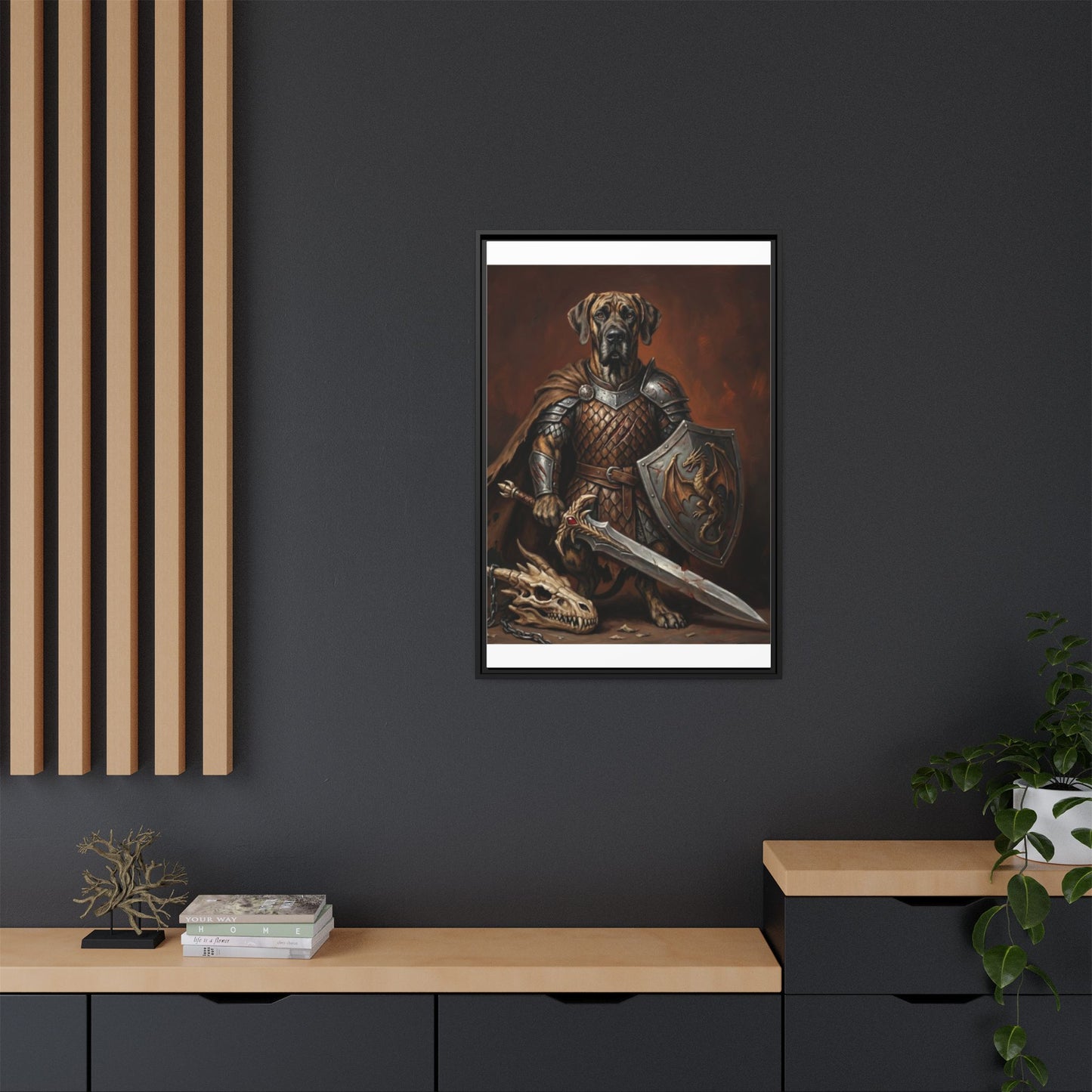 The Fighter Dog Wall Art