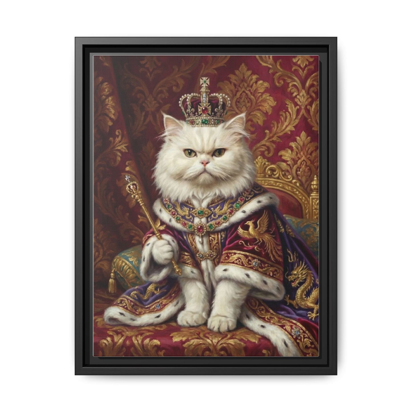 Royal Cat Portrait Canvas