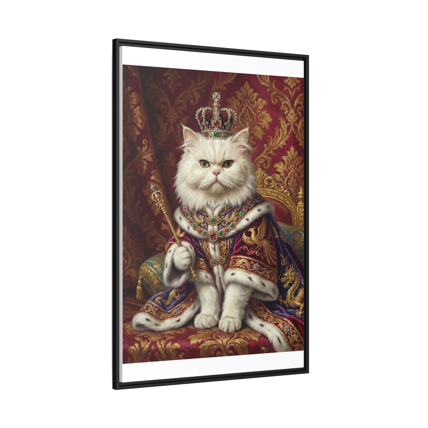 Royal Cat Portrait Canvas
