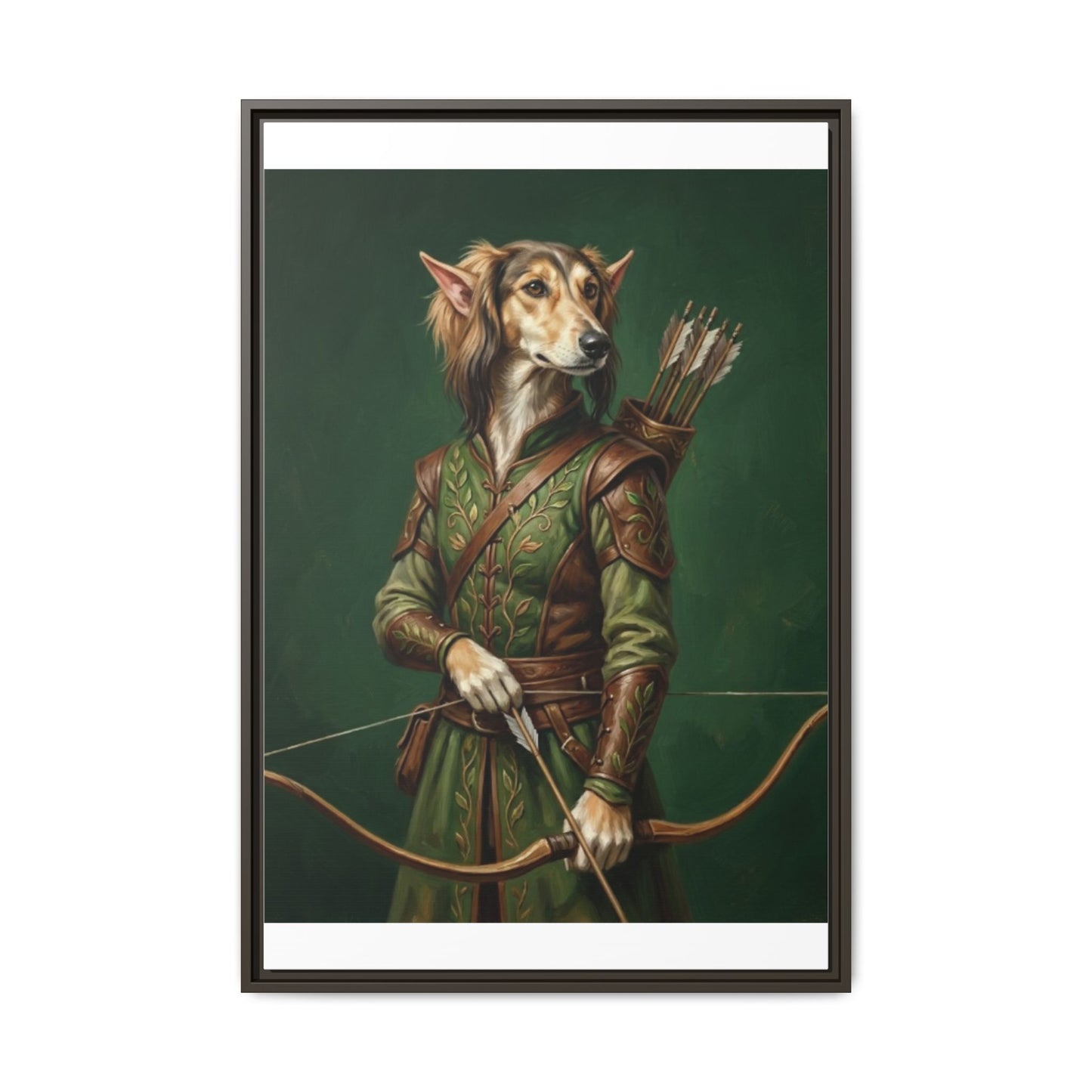 Archer Dog Matte Canvas Print
