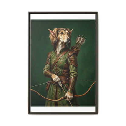 Archer Dog Matte Canvas Print