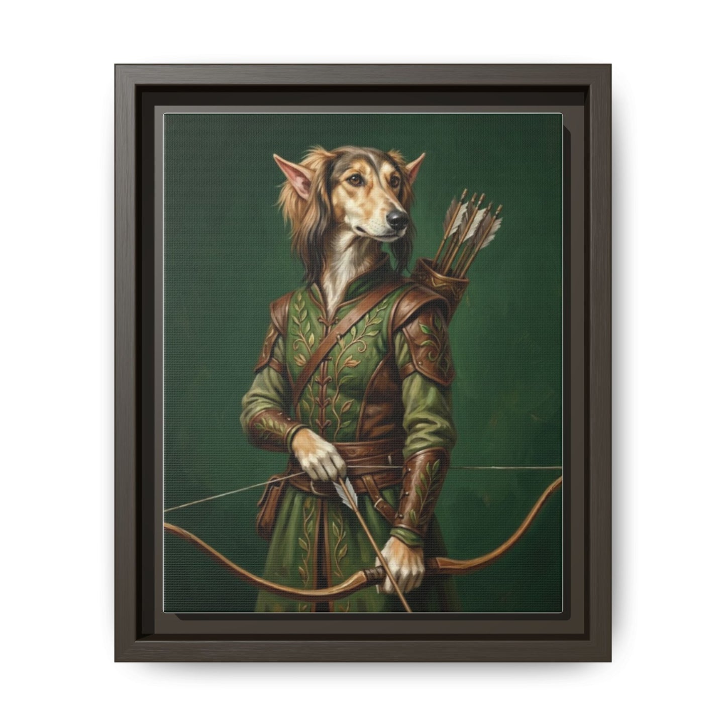 Archer Dog Matte Canvas Print