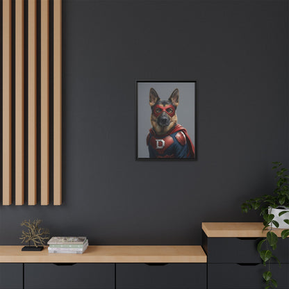 Superhero German Shepherd Dog Art Print