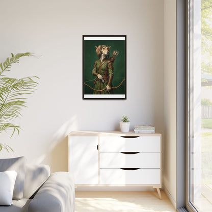 Archer Dog Matte Canvas Print