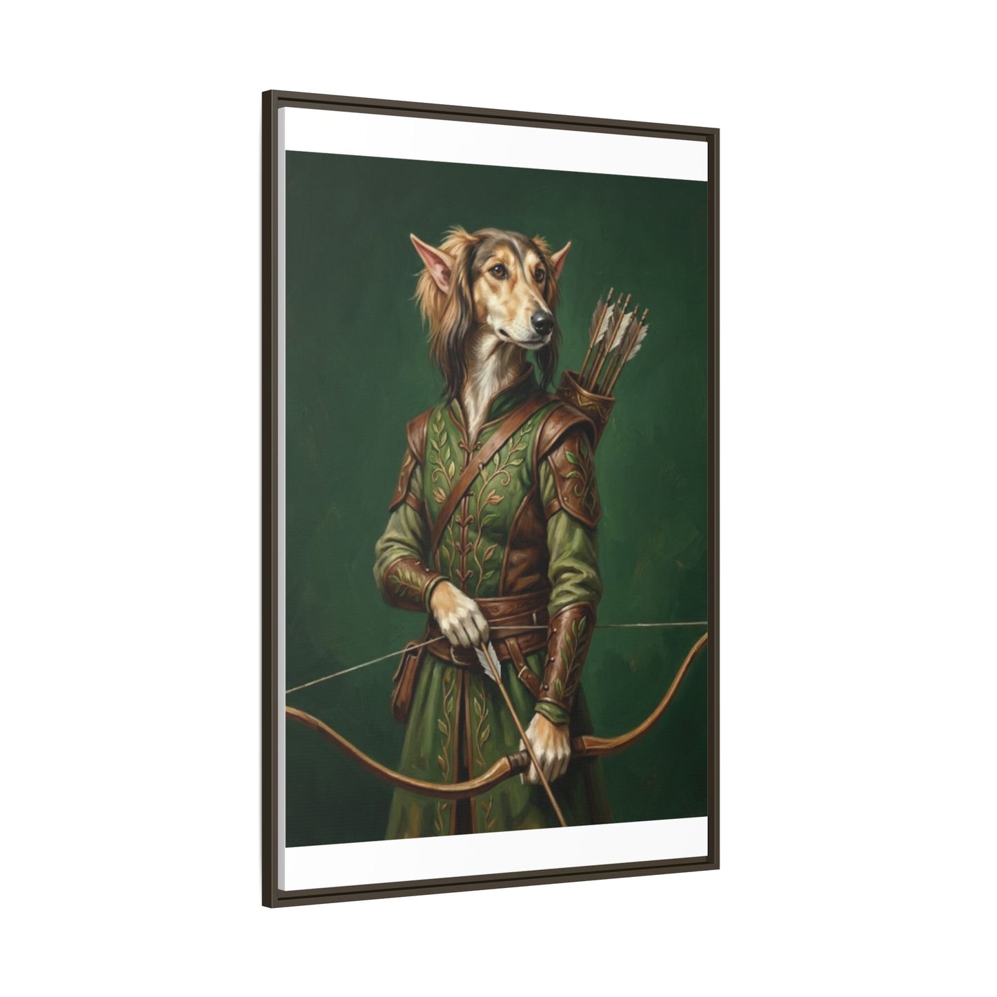 Archer Dog Matte Canvas Print