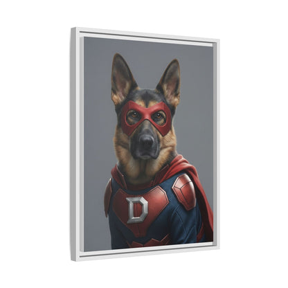 Superhero German Shepherd Dog Art Print