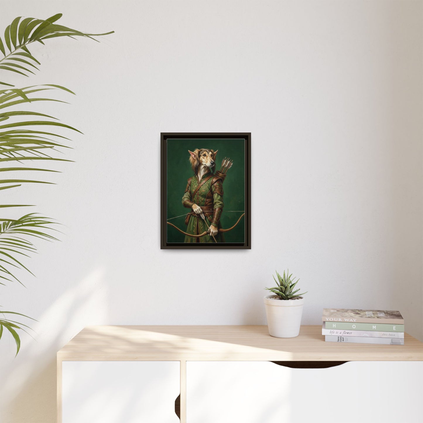 Archer Dog Matte Canvas Print