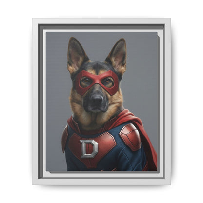 Superhero German Shepherd Dog Art Print