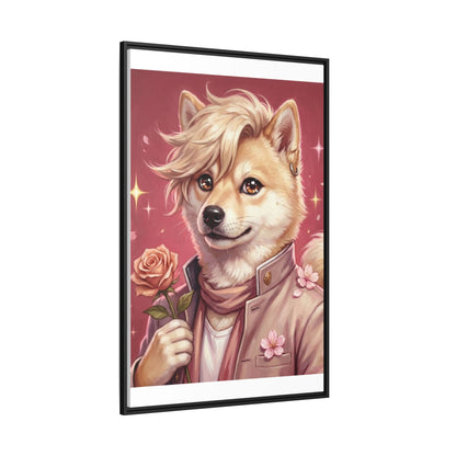 Romantic Shiba Portrait Art Print