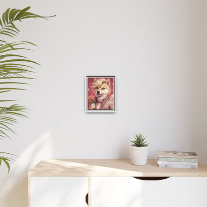 Romantic Shiba Portrait Art Print