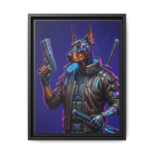 Dog With Gun Wall Art