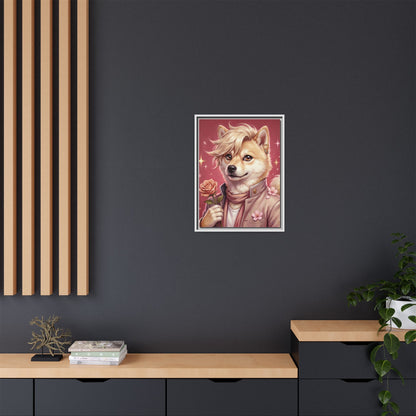 Romantic Shiba Portrait Art Print