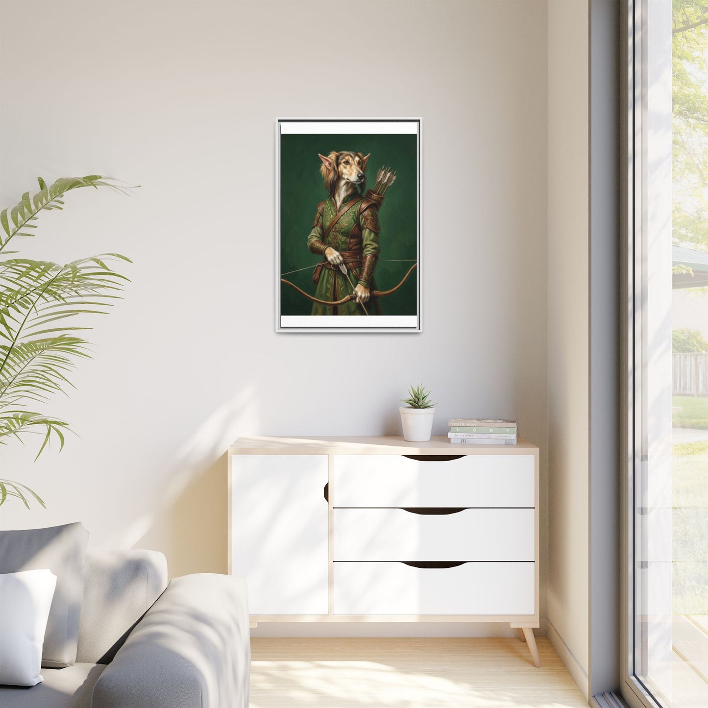 Archer Dog Matte Canvas Print