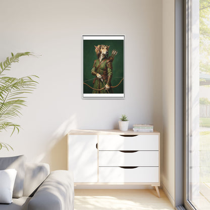 Archer Dog Matte Canvas Print